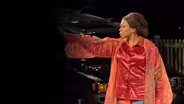 Ato Blankson-Wood and Lorraine Toussaint in "Hamlet"