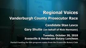 Video thumbnail: Evansville Rotary Club Regional Voices: Vanderburgh County Prosecutor Race