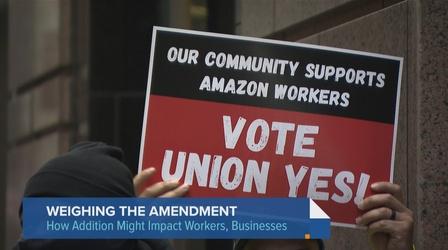 Video thumbnail: Chicago Tonight A Look at Illinois' Workers Rights Amendment Question