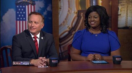 Video thumbnail: Iowa Press Iowa Secretary of State Candidates Paul Pate & Deidre DeJear
