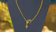 Appraisal: Victorian Gold Necklace with Heart Pendant