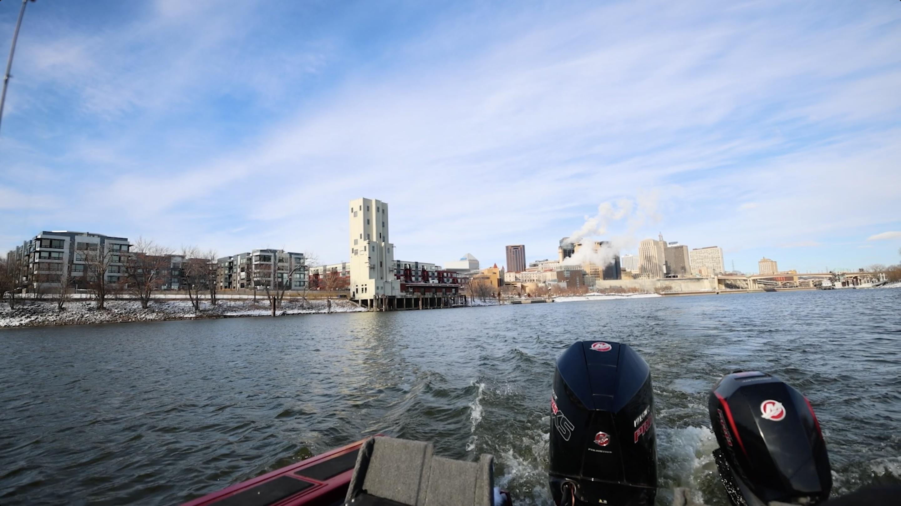 Mississippi River midwinter fishing; the St. Anthony Falls Laboratory; and the Beefsteak Fungus.