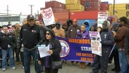 Warehouse workers rally against unsafe work conditions