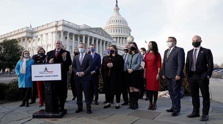 Video thumbnail: PBS NewsHour Congress passes relief bill, impacting millions of Americans