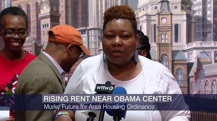 Video thumbnail: Chicago Tonight Study: ‘Evidence of Rising Rents’ Near Obama Center Site