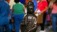 Appraisal: 19th C. Chinese Bronze Guanyin Figure