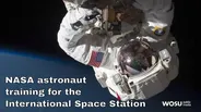 NASA astronaut training for International Space Station