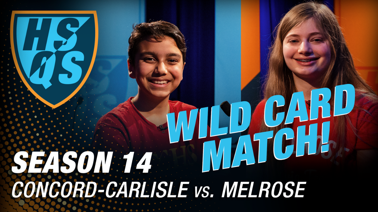 High School Quiz Show Wild Card Round: Concord-Carlisle vs