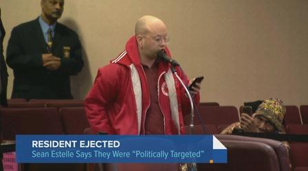 Video thumbnail: Chicago Tonight Chicago Police Eject Resident from City Council Meeting