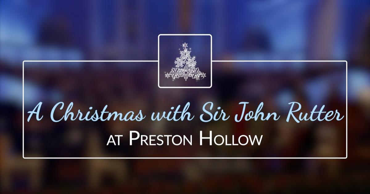 Chevron John Router WTVP Spots | A Christmas with Sir John Rutter at Preston Hollow ...