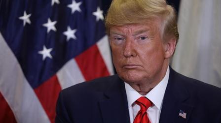 Video thumbnail: PBS NewsHour Impeachment calls grow as Trump defends withholding aid