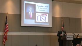 Video thumbnail: Evansville Rotary Club Regional Voices: Dr. Ron Rochon, President USI