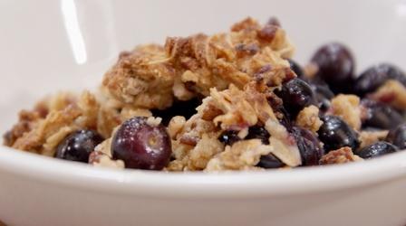 Video thumbnail: Broad and High Blueberry Crumble - Kate's Quick Bites