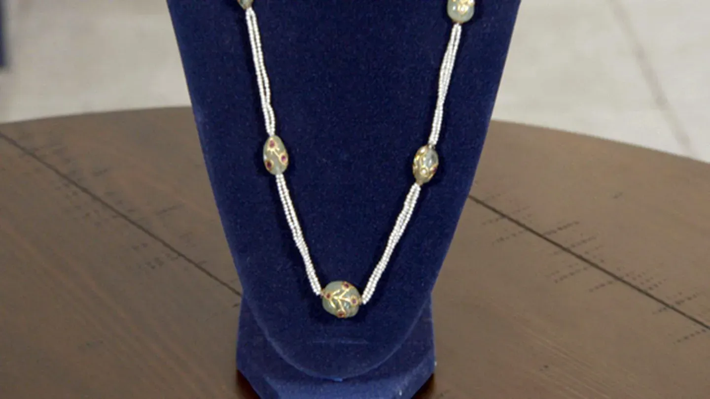 Appraisal: Mughal Emerald & Pearl Necklace, ca. 1895