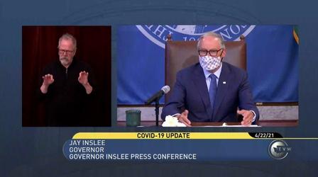 Video thumbnail: Northwest Now Digital First Inslee COVID Vaccine and Infection Rate Update