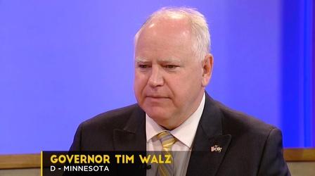 Video thumbnail: Almanac Gov. Tim Walz | Legislative Progress and Abortion Policy