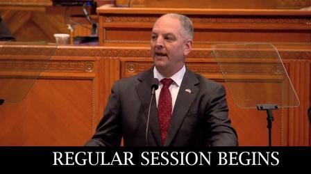 Video thumbnail: Newsmakers Regular Session Opens - Governor John Bel Edwards - 03/12/18