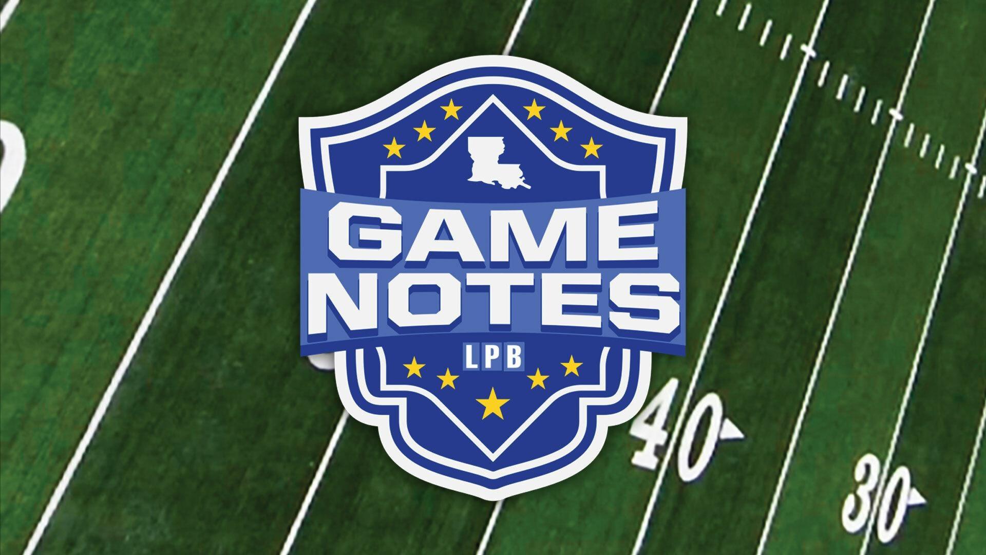 Game Notes Week Preview PBS