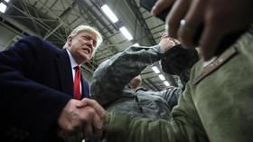 Video thumbnail: PBS NewsHour How Trump’s Iraq visit sounded like a campaign rally