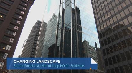 Video thumbnail: Chicago Tonight Crain's: Fast-Growing Company Looks to Shed Loop Real Estate