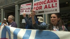 Video thumbnail: NJTV News Activists call on Pallone to support Medicare for All Act