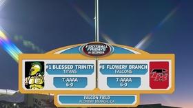 Video thumbnail: Football Fridays in Georgia Blessed Trinity Titans vs. Flowery Branch Falcons (10/12/18)