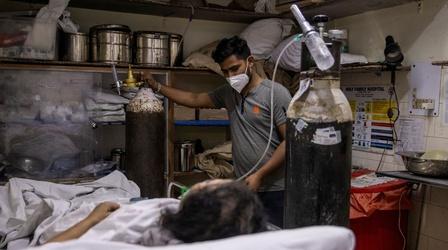 Video thumbnail: PBS NewsHour India struggles to cope with record-breaking COVID-19 wave