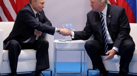 Video thumbnail: PBS NewsHour Why is Trump so insistent that Russia didn't interfere?