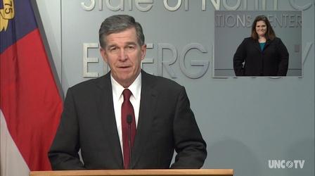 Video thumbnail: NC Emergency Management and Weather 10/21/20 Governor Cooper Briefing (Spanish)