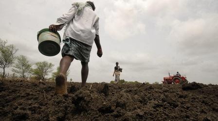 Video thumbnail: PBS NewsHour ndia’s struggling farmers find seeds of hope