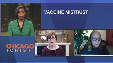 Video thumbnail: Chicago Tonight Survey: 32% of Black Adults Would Get COVID-19 Vaccine