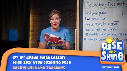 Video thumbnail: Rise and Shine Math Susanna Post Racing with the Teachers