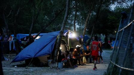 Video thumbnail: PBS NewsHour Migrants waiting to seek asylum face appalling conditions