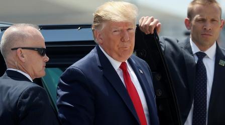 Video thumbnail: PBS NewsHour How Trump was received by grieving El Paso and Dayton