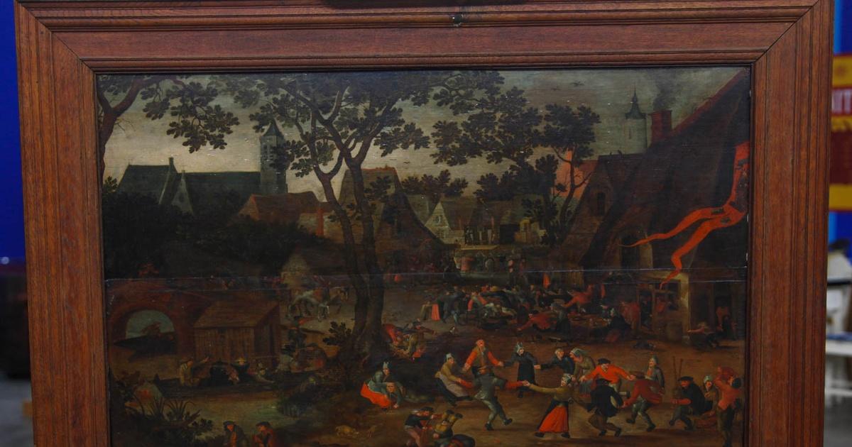 Antiques Roadshow Appraisal Flemish Village Festival Oil Painting