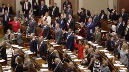 Video thumbnail: Almanac: At the Capitol 2023 Session begins, Capitol reporters, First Term lawmaker