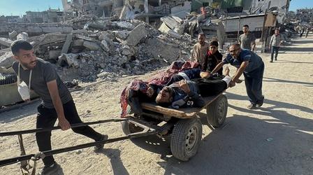 Video thumbnail: PBS News Hour U.N. says situation in northern Gaza 'apocalyptic'