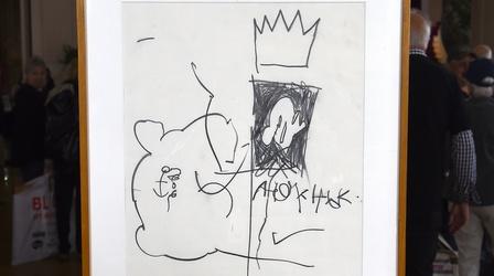 Video thumbnail: Antiques Roadshow Appraisal: Jean-Michel Basquiat Oil Stick Drawing, ca. 1979