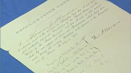 Video thumbnail: Antiques Roadshow Appraisal: 1865 Civil War Proclamation Oath