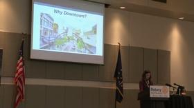 Video thumbnail: Evansville Rotary Club Regional Voices: Candace Chapman, Downtown Evansville Dev