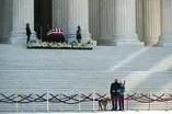 Ginsburg honored at Supreme Court amid fight over her seat