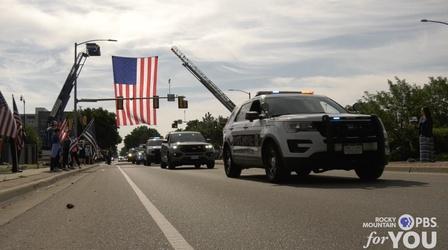 Video thumbnail: Colorado Voices Officer Beesley funeral procession