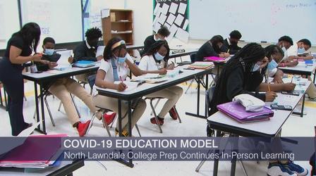 Video thumbnail: Chicago Tonight North Lawndale College Prep Continues In-Person Learning