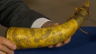 Appraisal: Tansel Family Powder Horn, ca. 1840