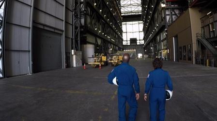 Video thumbnail: A Year in Space Jessica and Victor Visit Kennedy Space Center