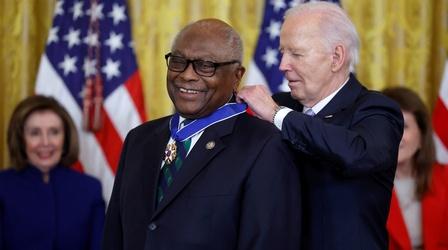 Video thumbnail: PBS NewsHour Biden awards Medal of Freedom to 19 at White House