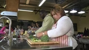 Families learn nutritious meal prep at HomeFront agency