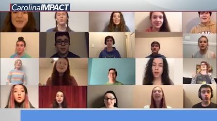 Video thumbnail: Carolina Impact Students Sing Together Online at Cuthbertson High