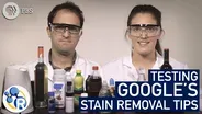 We Tested Google’s Tips for Getting Stains Out