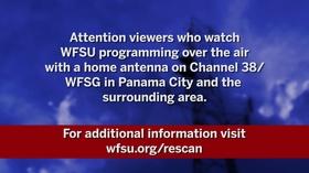 Video thumbnail: WFSU Documentary & Public Affairs WFSG/Panama City Home Antenna Rescan